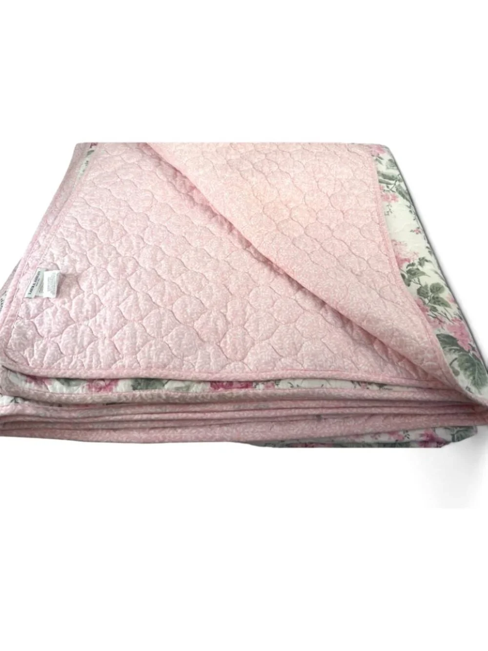 Laura Ashley Breezy Floral King Quilt set 104”x 90” Cottage Core Shabby Chic